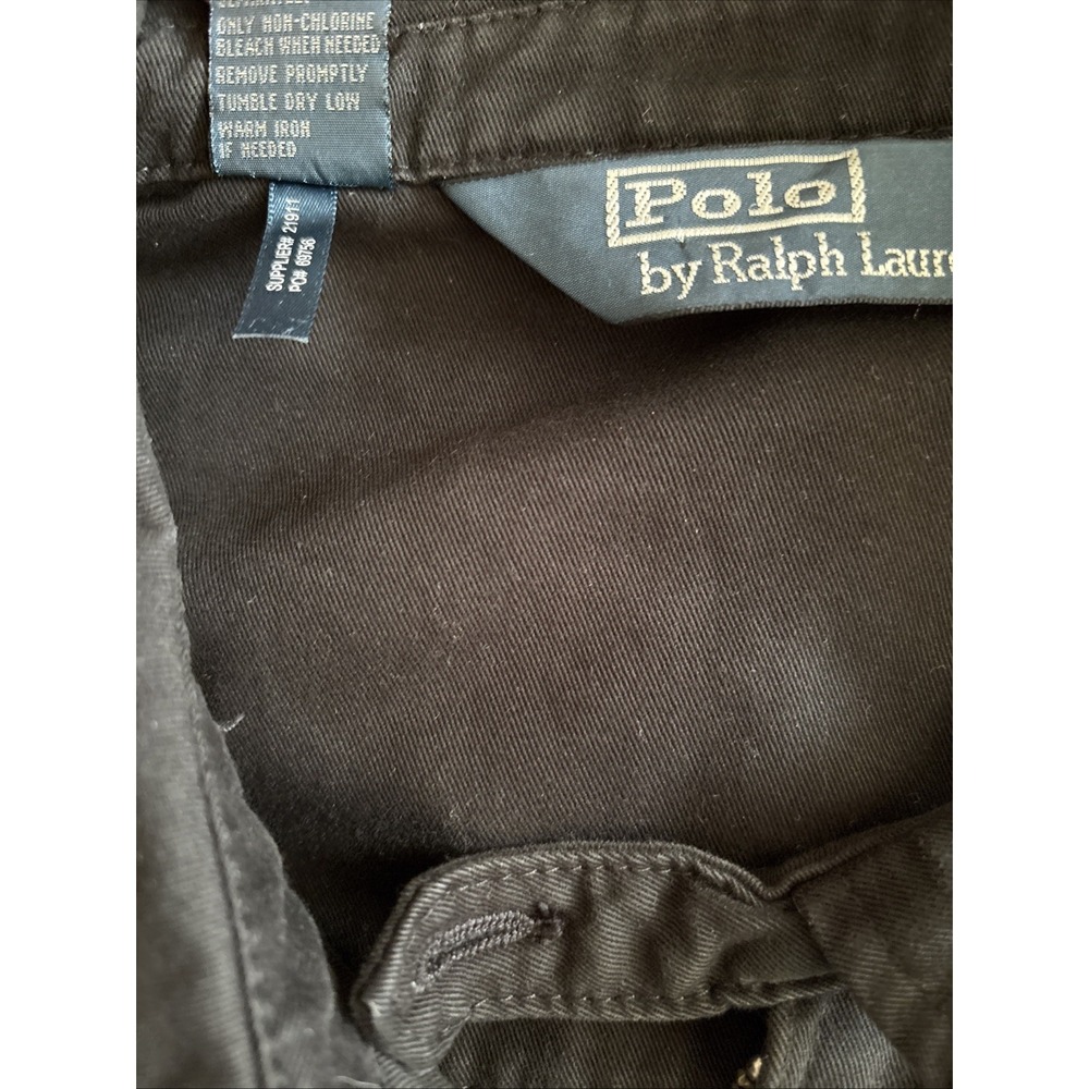 Polo Ralph Laure Black Cotton Vtg 90's Bomber XXL - Picture 9 of 13